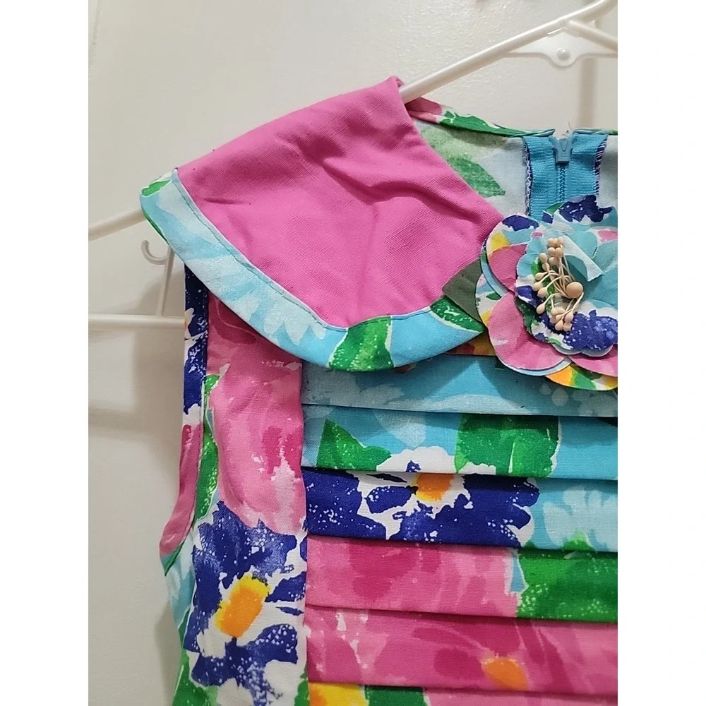 Vintage 80s Rare Editions Dress Girls Size 12 Cottagecore Garden Party